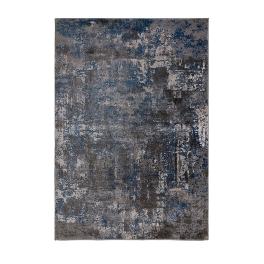 Tapis en polypropylène design bleu gris 120 x 170