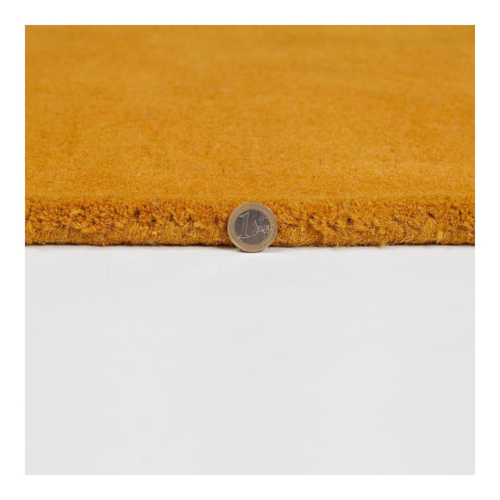 Tapis en laine ocre, gris et jaune 120x180cm — vue 3