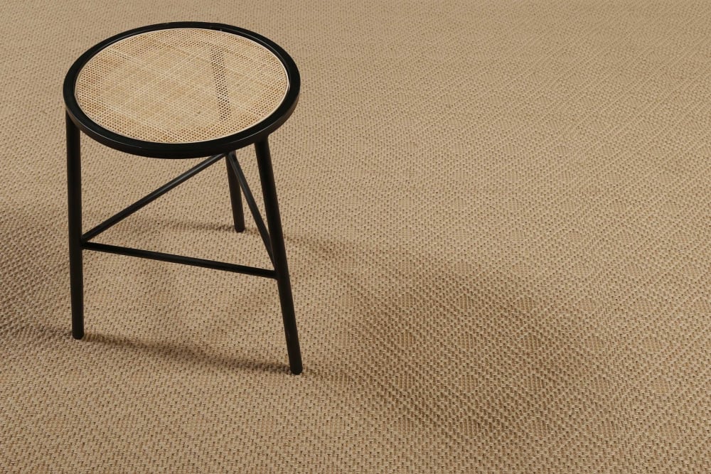 Tapis en jute, antidérapant à motif losange couleur naturel 40x60 — vue 3