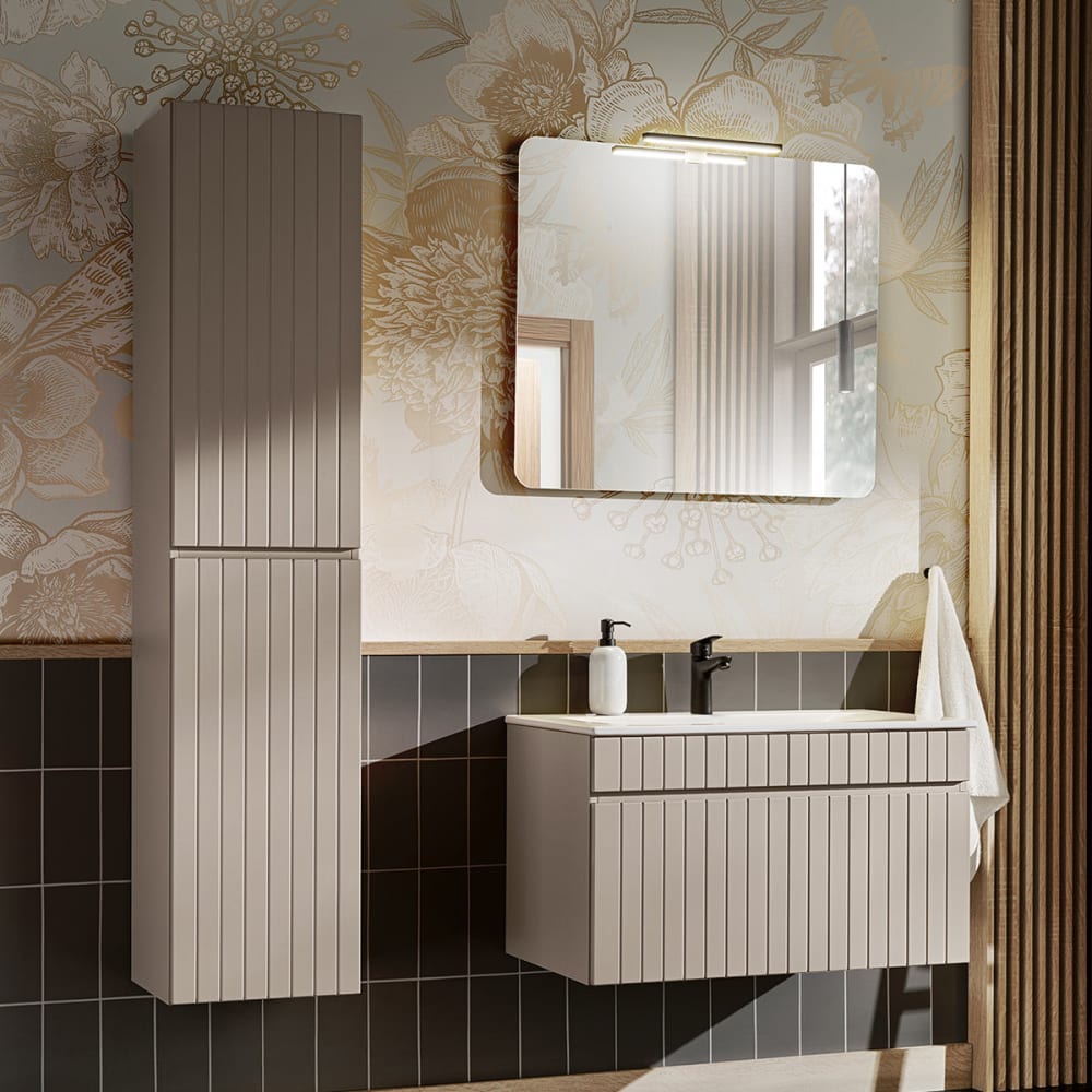 conjunto lavabo individual encastrado tableros mdf y laminados