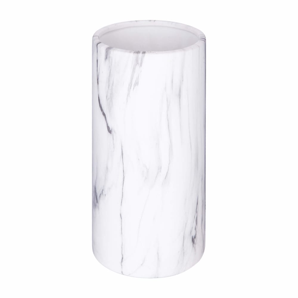 Vase décoratif en dolomite blanche H 20 cm