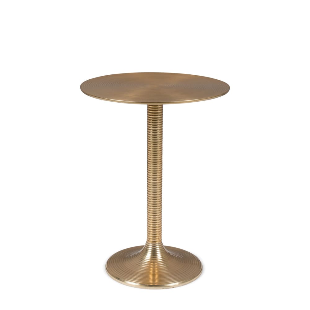 Bold Monkey Table d'appoint en aluminium doré Doré Aluminium - 37x48x37cm
