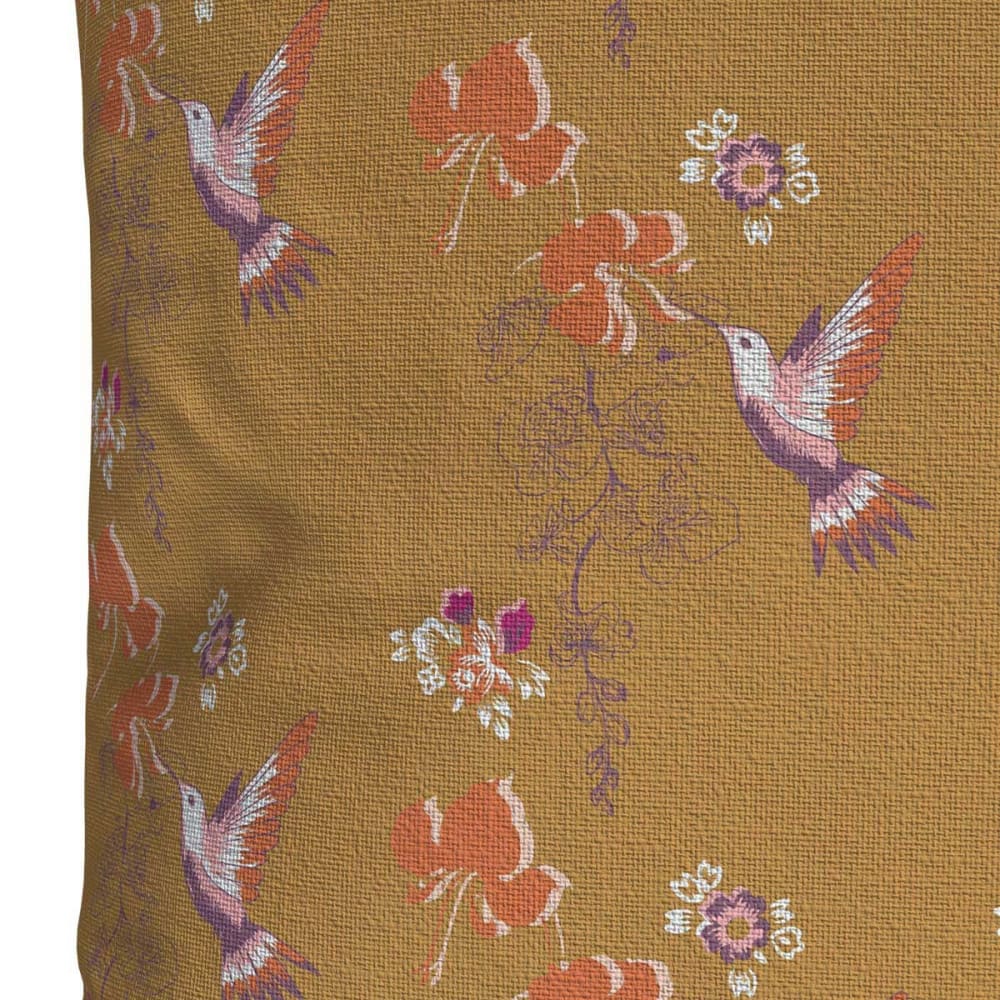 Bezug für Outdoor-Kissen Vögel Braun 45x45 - Maisons Du Monde
