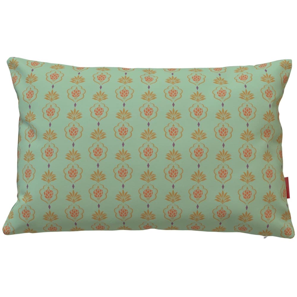 Housse de coussin extérieur motif ananas lagon 40x60 cm