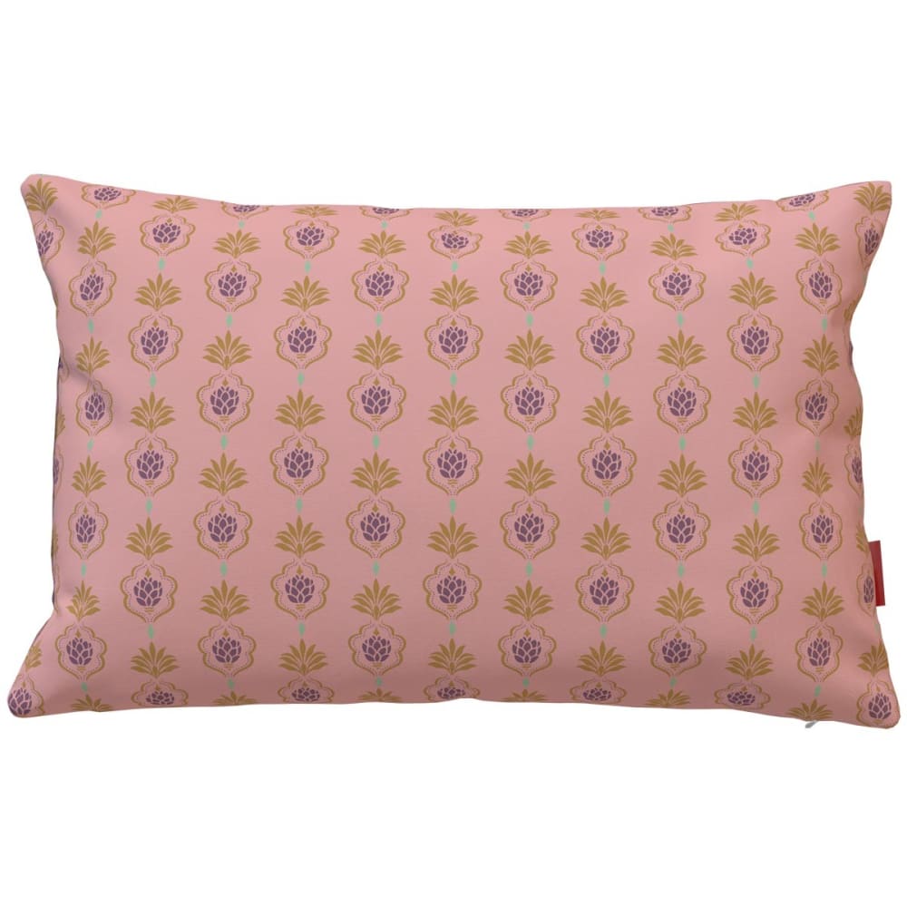 Housse de coussin extérieur motif ananas rose 40x60 cm