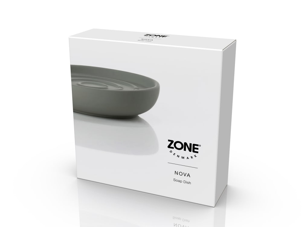 Porte-savon en porcelaine vert olive - Maisons du Monde