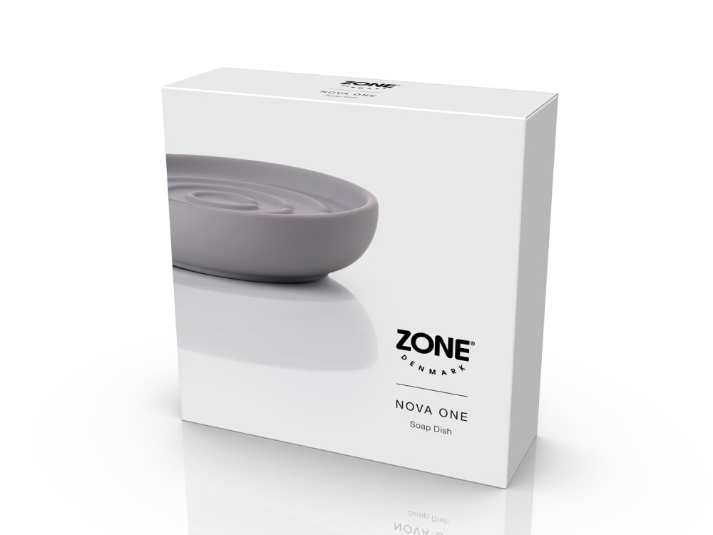 Porte-savon en porcelaine gris - Maisons du Monde
