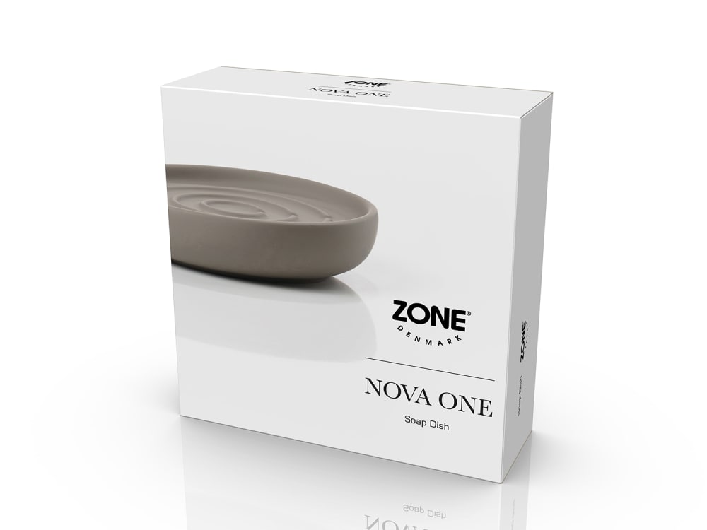 Porte-savon en porcelaine taupe - Maisons du Monde