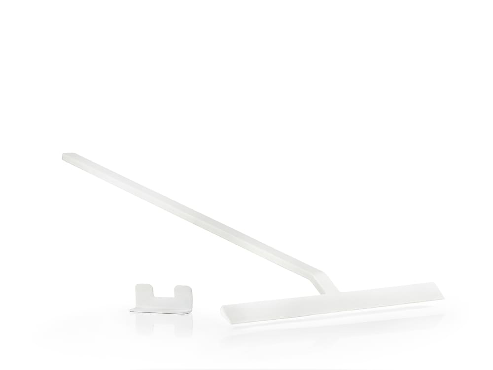 Raclette avec support silicone/métal blanc — vue 3