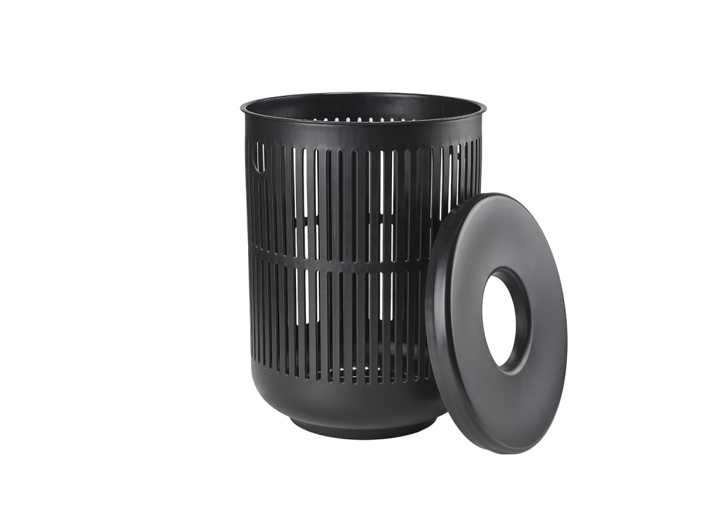 Panier à linge en polypropylène noir