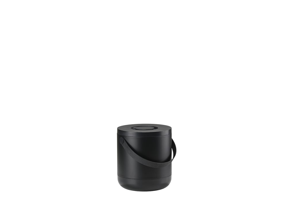 Poubelle en abs noir - Maisons du Monde