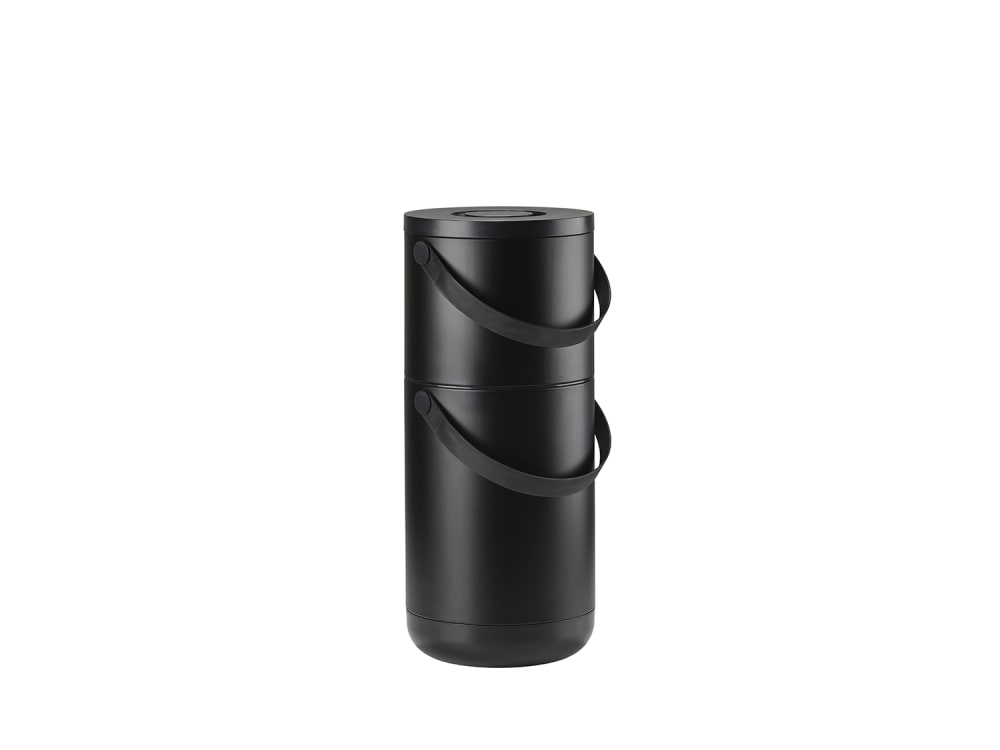 Poubelle en abs noir - Maisons du Monde