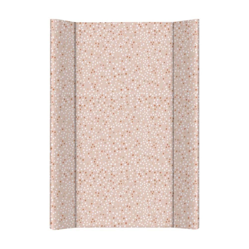 Matelas à langer bébé en pvc à pois marron 50x70 cm