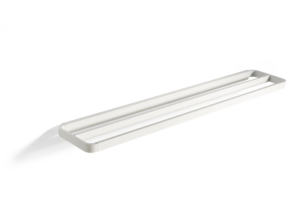 Porte-serviettes double en aluminium blanc — Beyit