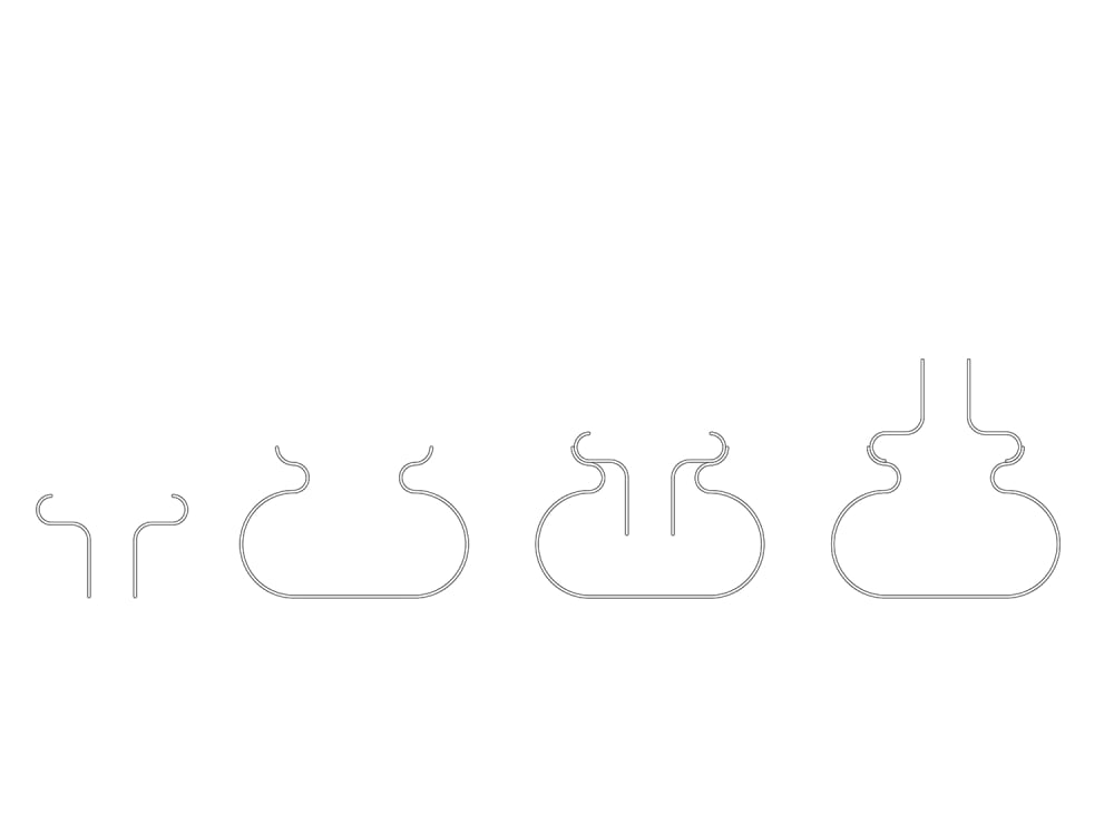 Vase en verre soufflé bouche vert mousse