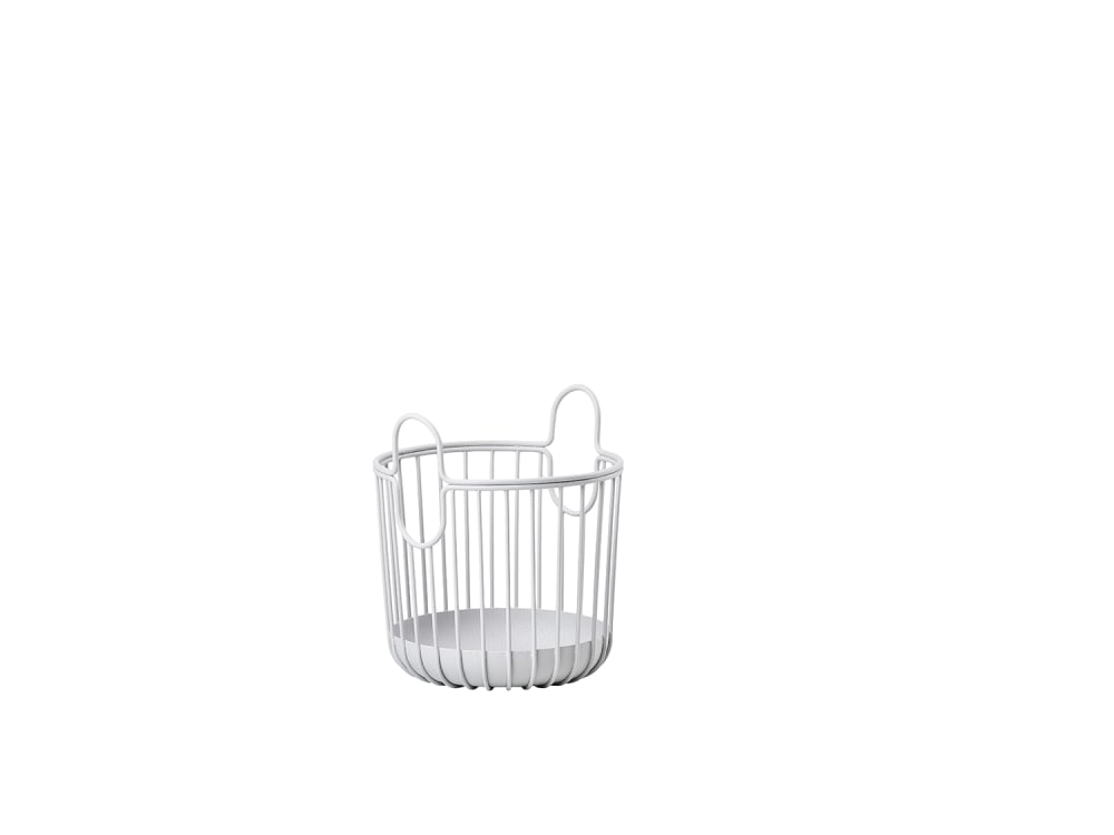 Zone Denmark Panier en acier laqué gris clair
