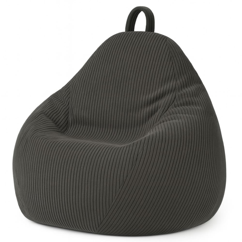 Pouf poire déhoussable - gris