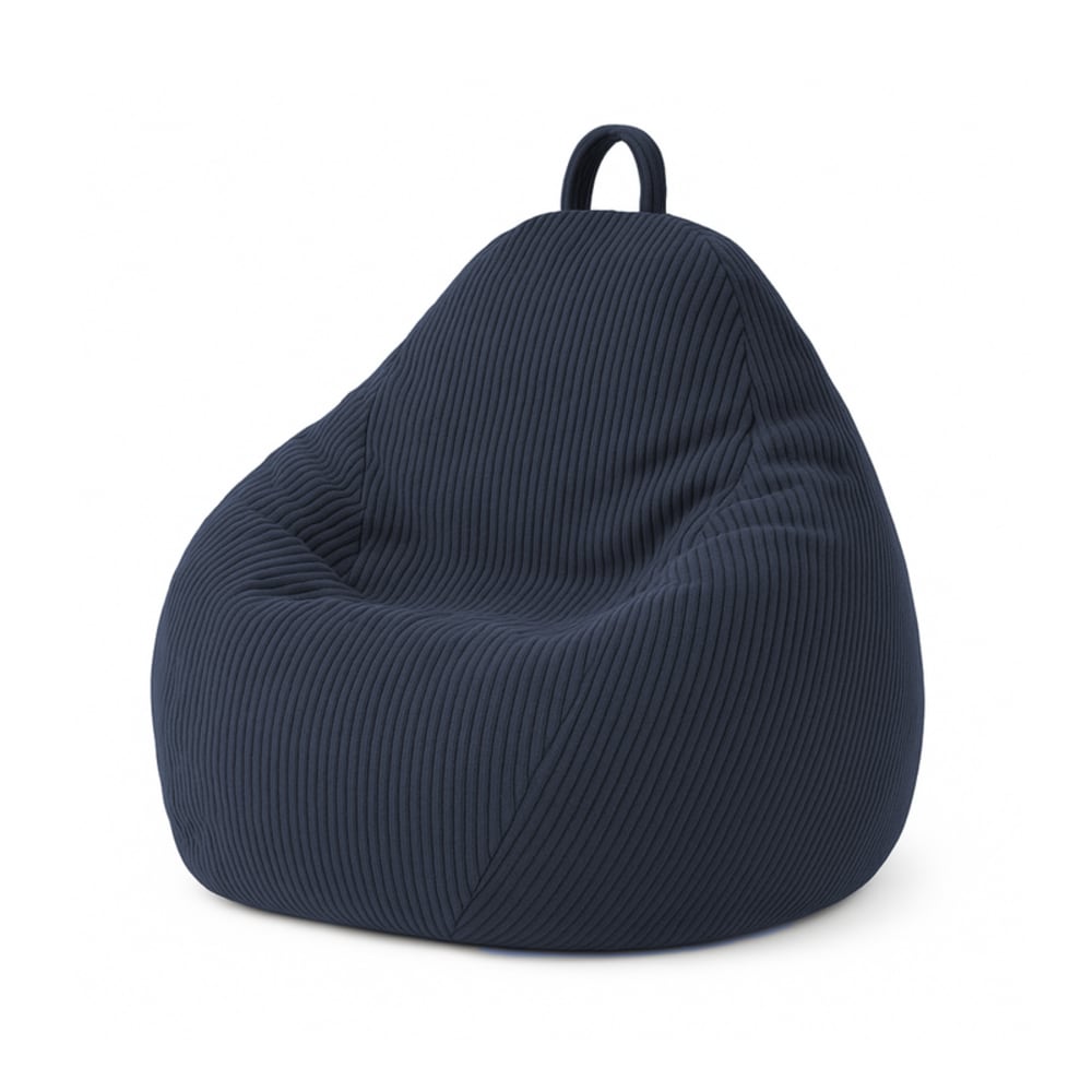 Pouf poire déhoussable - bleu