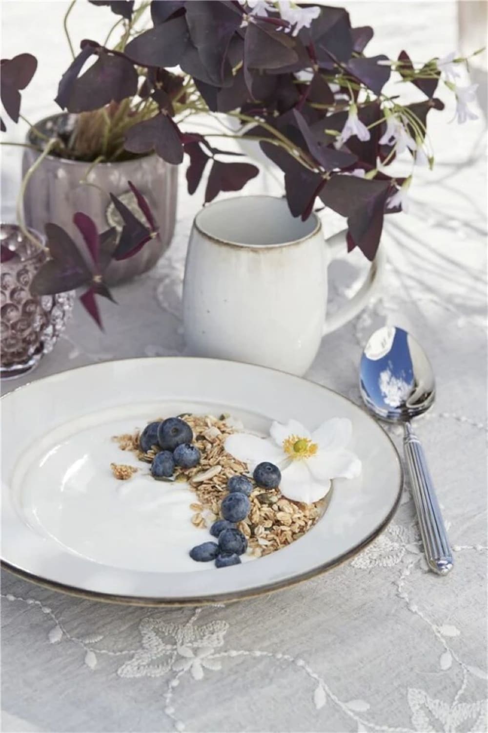 Tasse en céramique blanc H9,5 - Maisons du Monde