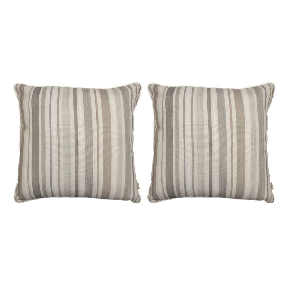 2 Housses de coussin 50X50 cm gris