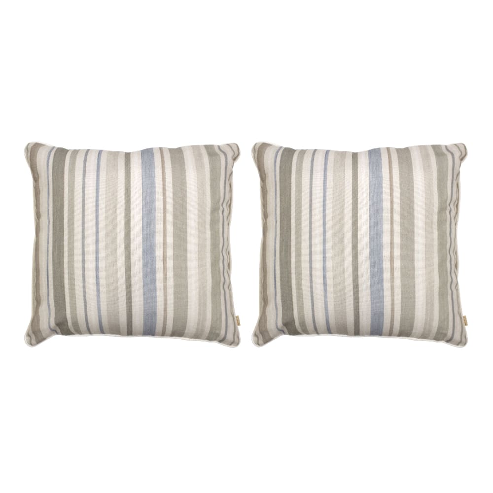 2 Housses de coussin 50X50 cm bleu
