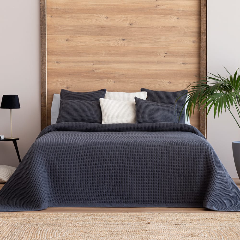 Couvre lit  gris 230x270 cm