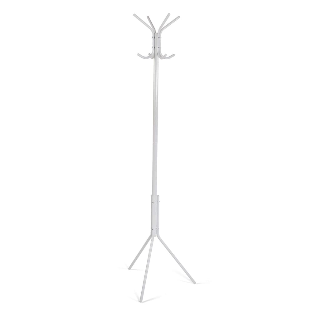 Portemanteau sur pied pour entrée ou couloir en métal blanc