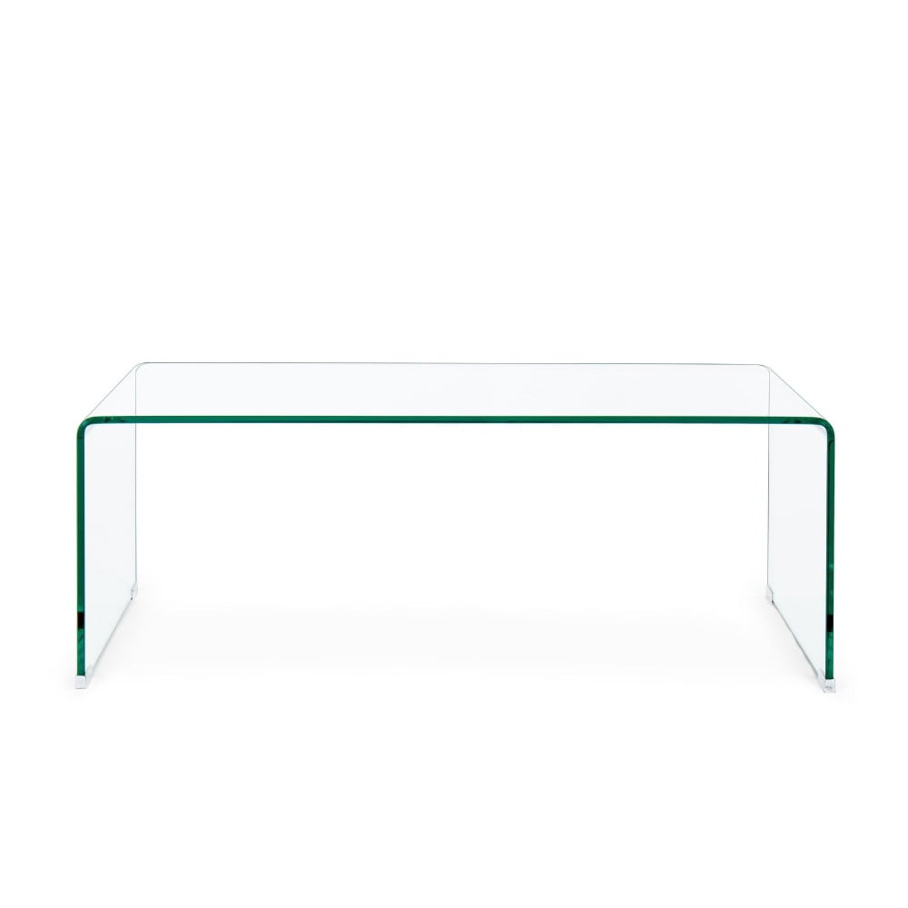 Table basse rectangulaire contemporaine en verre L120