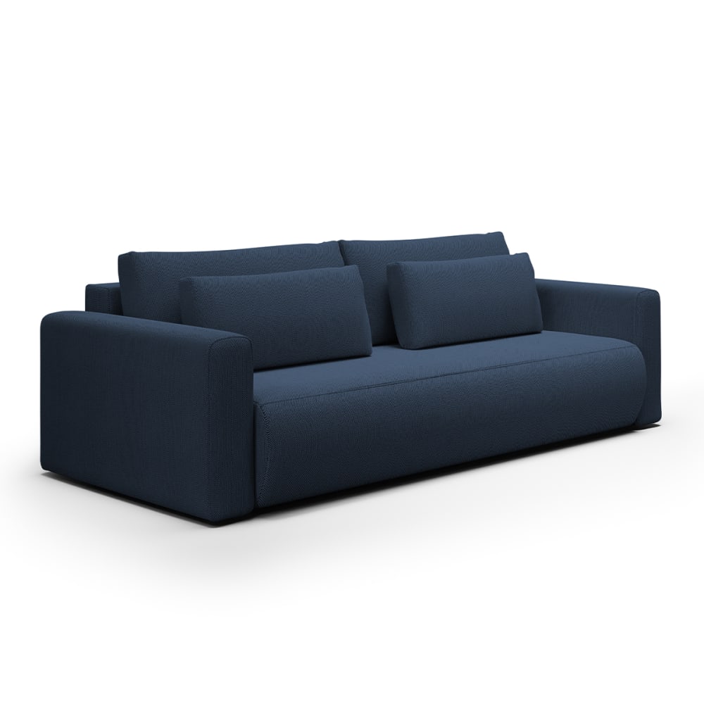 Canapé convertible 3 - pin bleu