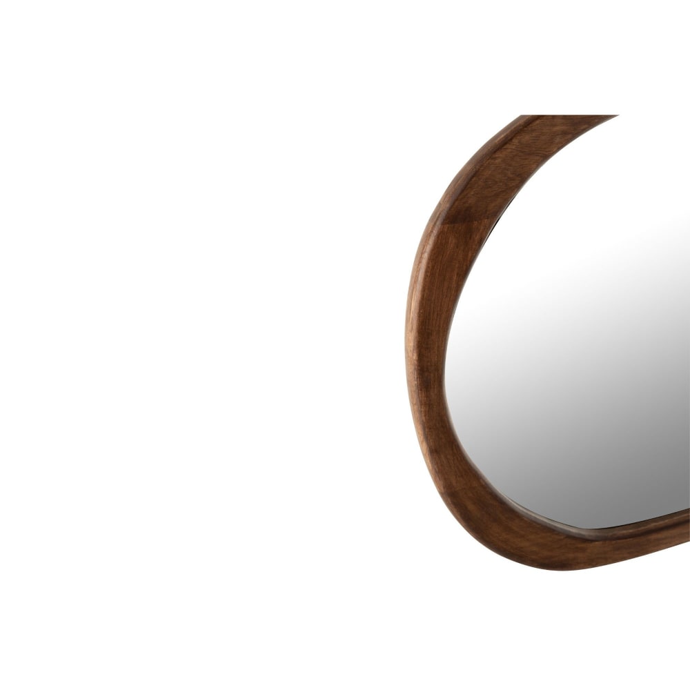 Miroir en forme de galet en bois de manguier L83 - Maisons du Monde