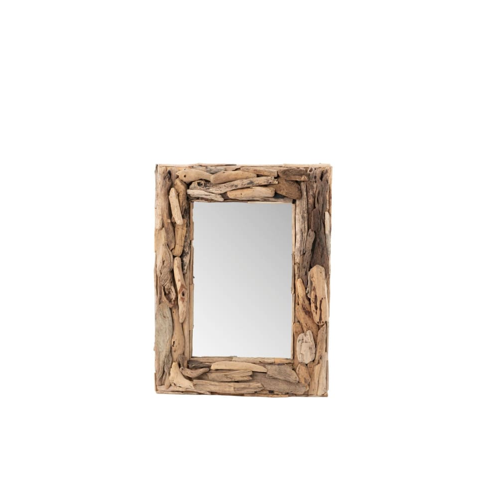Miroir rectangulaire en bois flotté 60x80