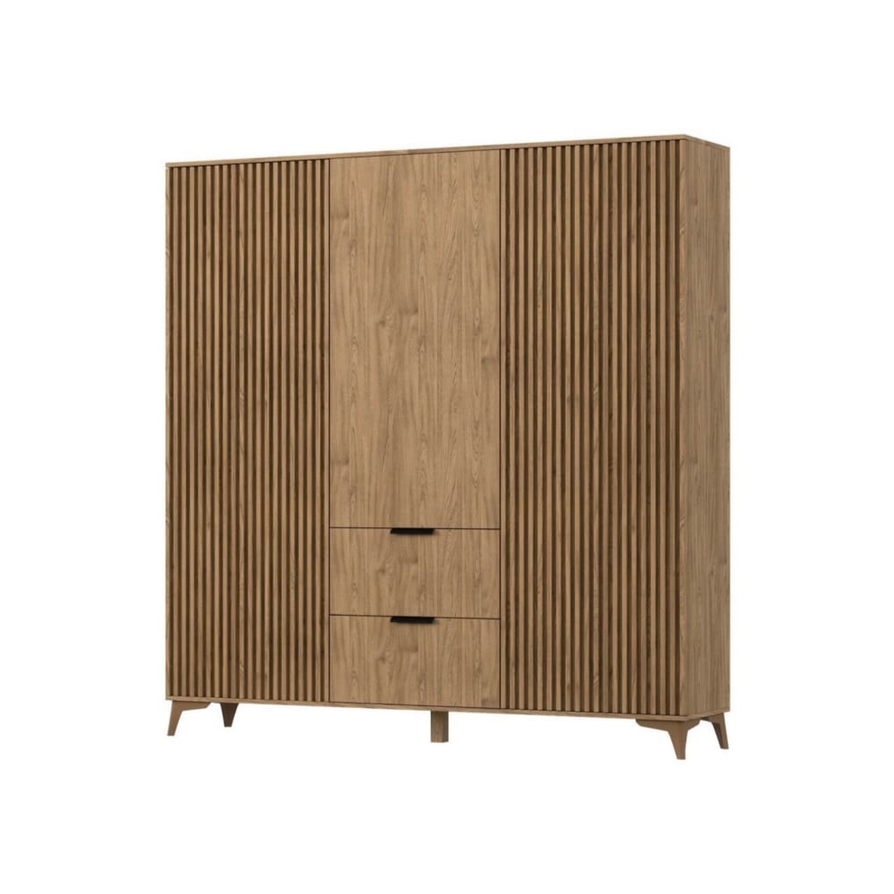 Armoire en bois contemporain 185 cm bois