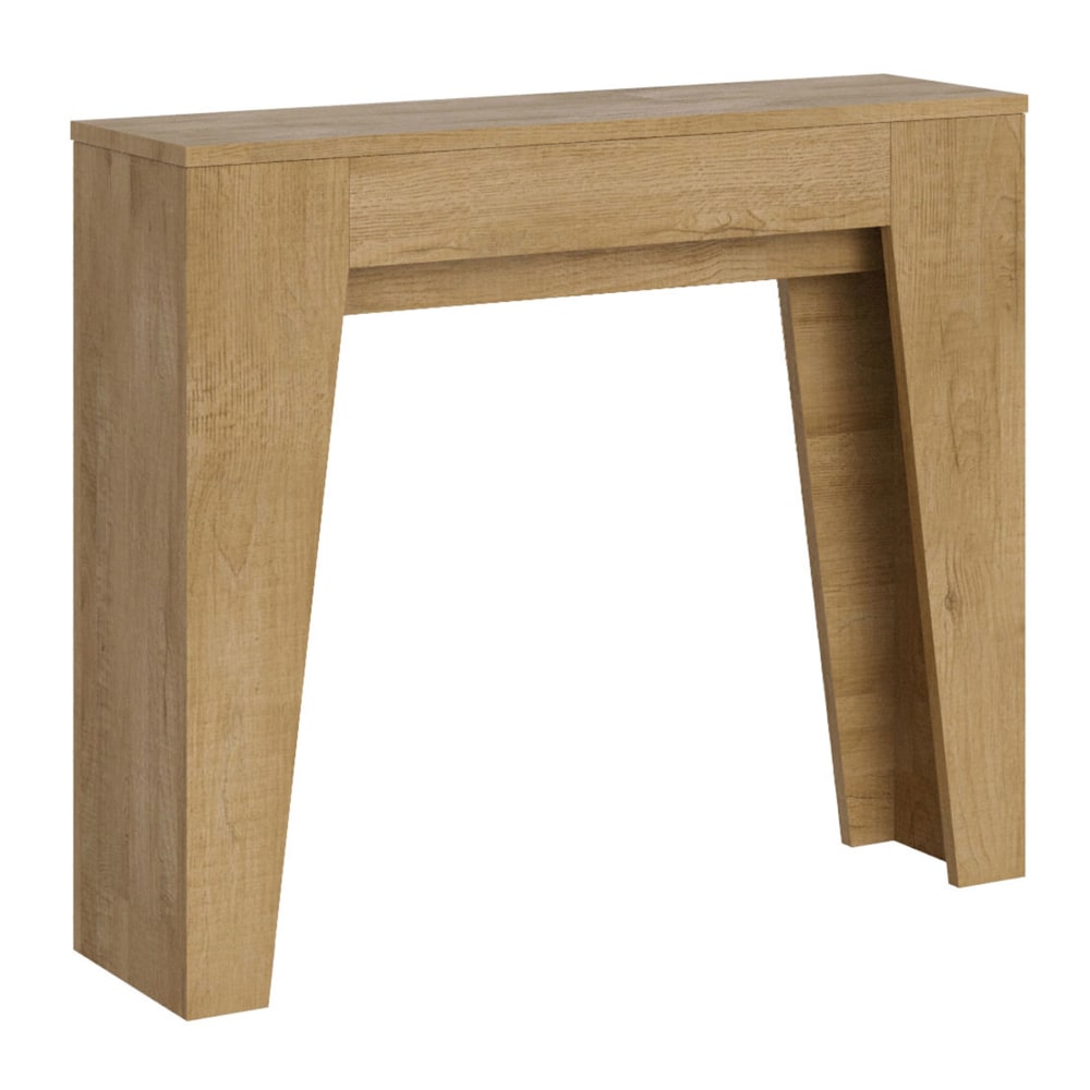Itamoby Ausziehbarer Konsolentisch 90x25/181cm in Holzoptik Eiche Natur style modern Braun Spanplatte