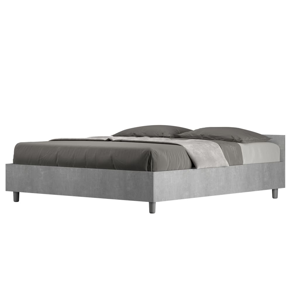 Lit coffre 160x190 effet - bois