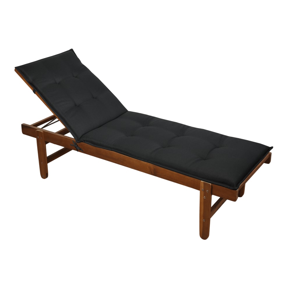 Matelas bain de soleil outdoor uni polypropylène gris foncé 190x60 cm