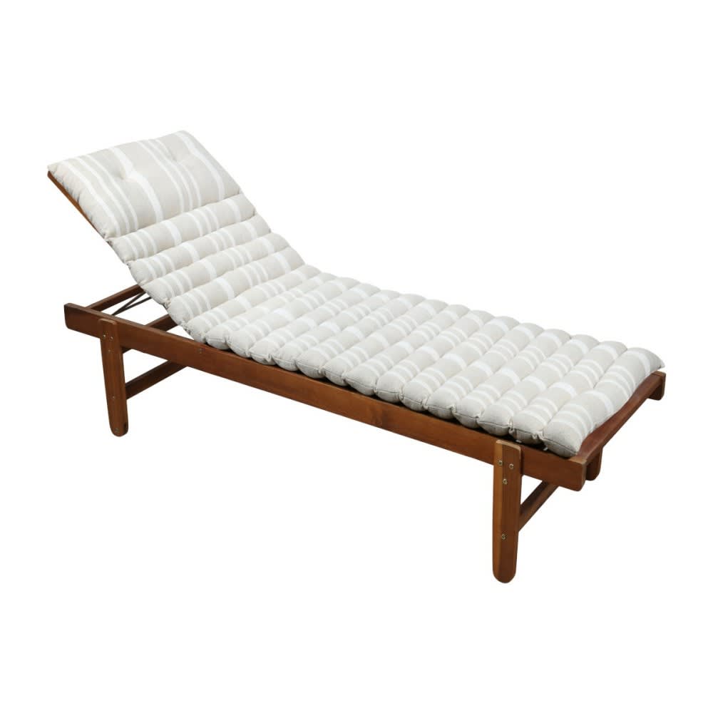 Coussin de bain de soleil 60x180 cm rayé