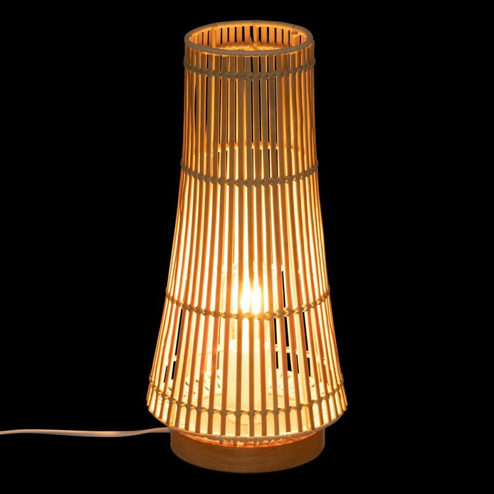 Lampe bambou mahe naturel h38 — vue 4