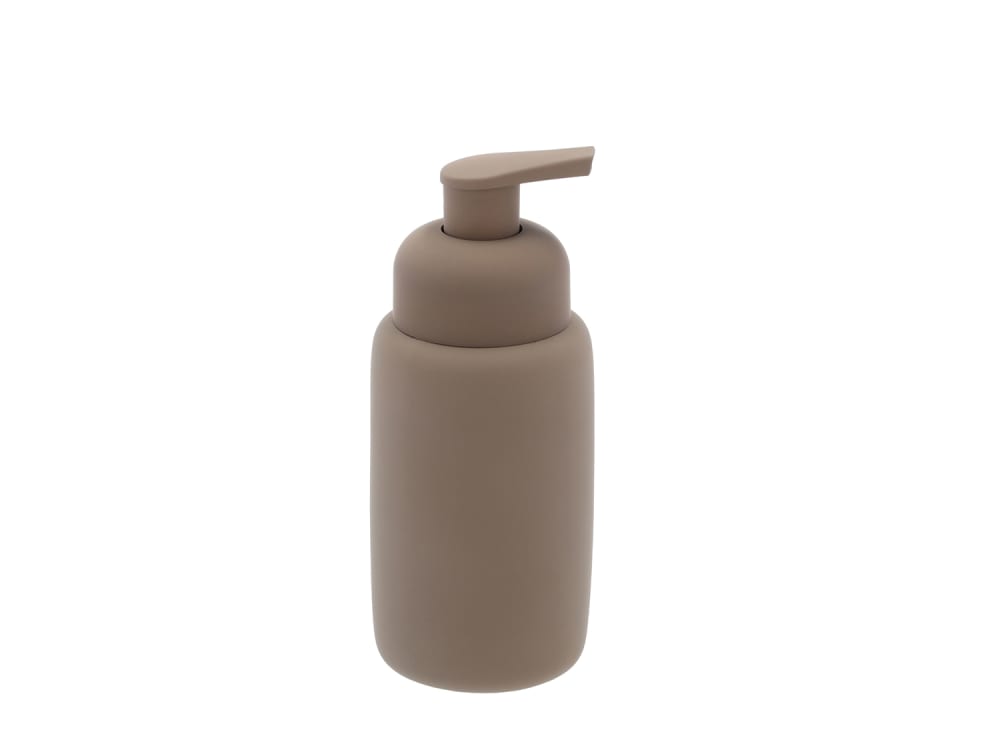 Distributeur de savon en grès taupe