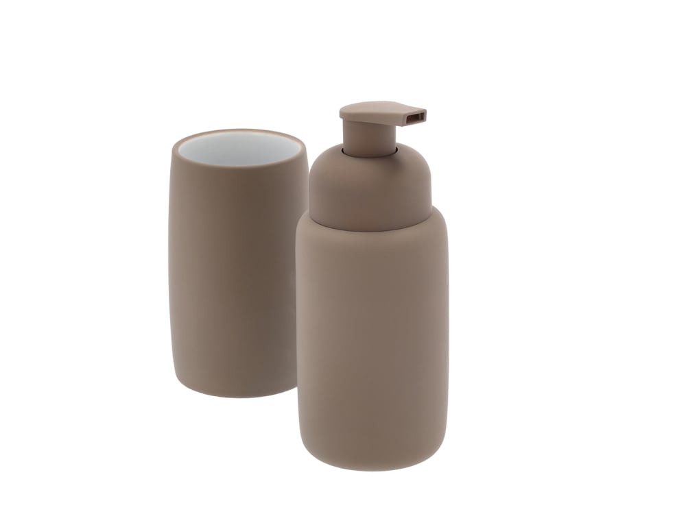 Distributeur de savon en grès taupe - Maisons du Monde