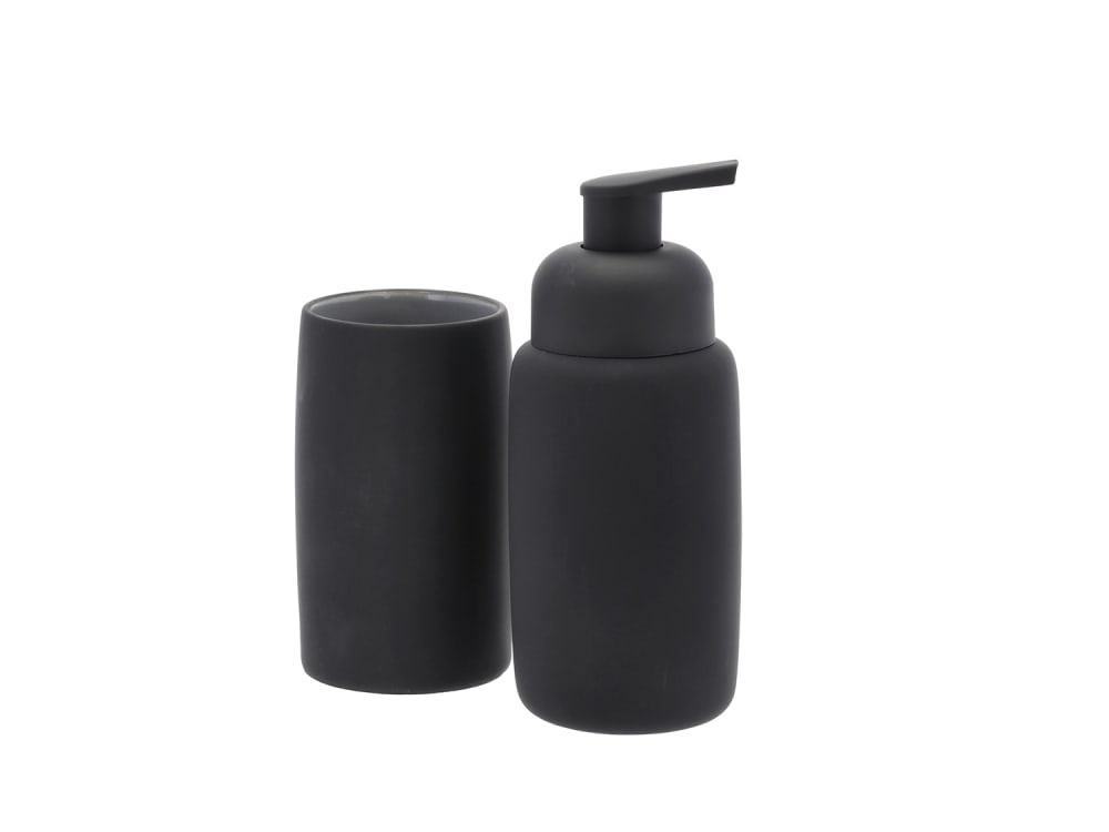 Distributeur de savon en grès noir - Maisons du Monde