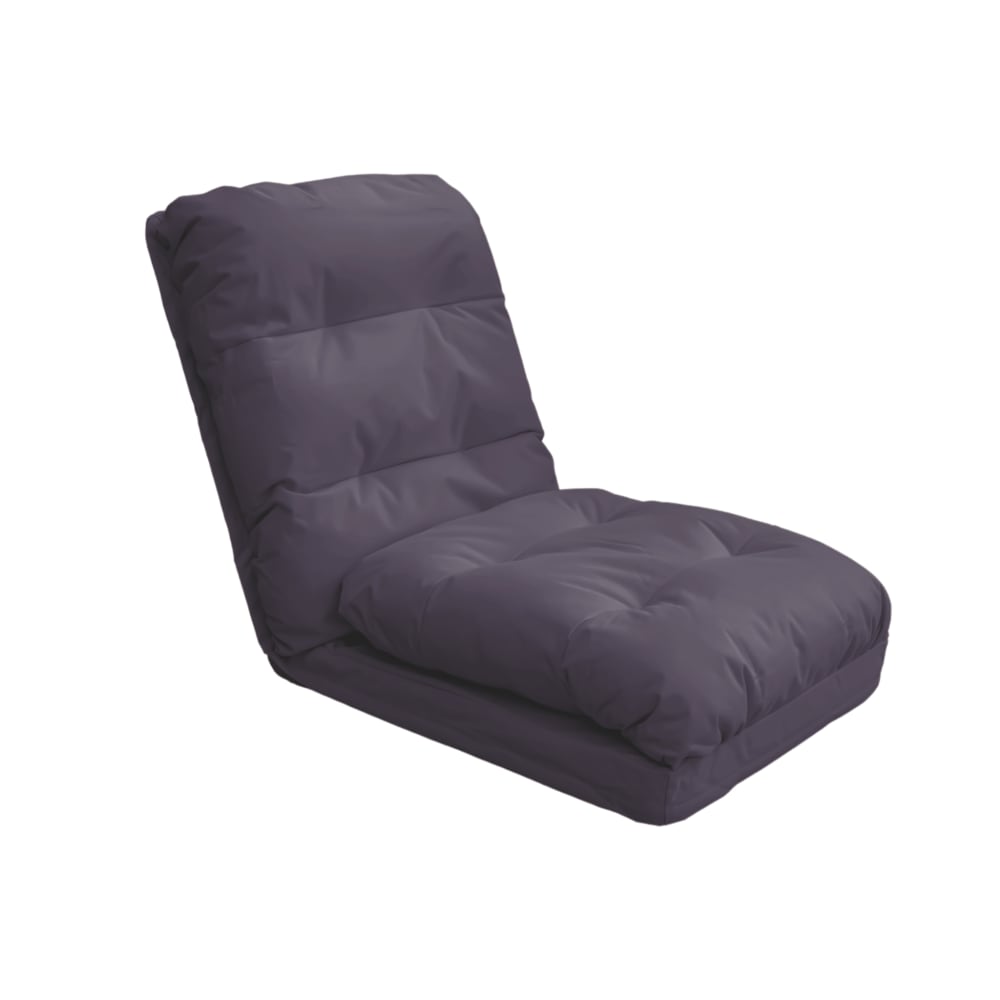 Fauteuil Convertible Réglable à 6 Positions 70x60cm Gris foncé
