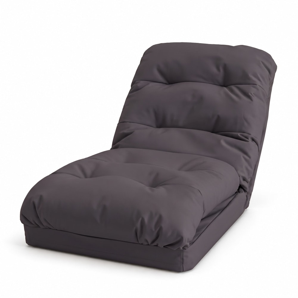 Fauteuil convertible réglable à 6 positions 70x60cm gris foncé — vue 4