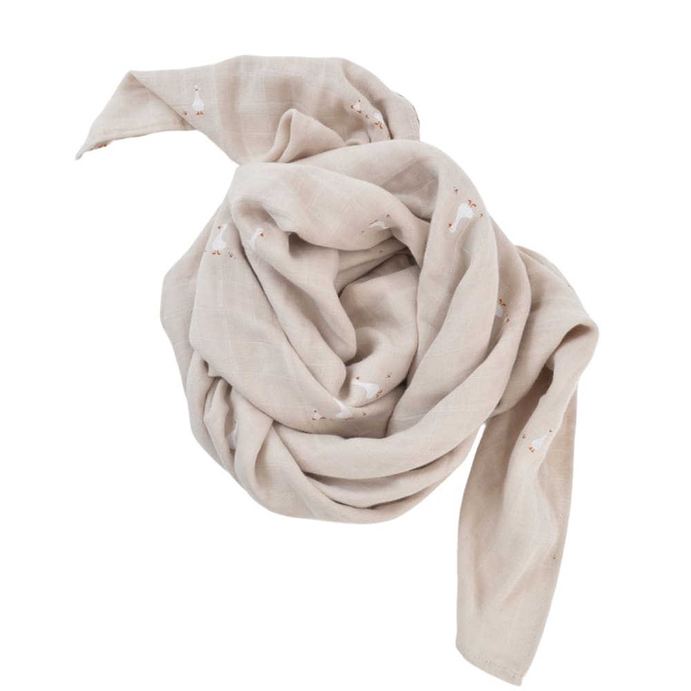 Maxi-lange coton bio* 120x120 cm (Little Crevette) - Image 1