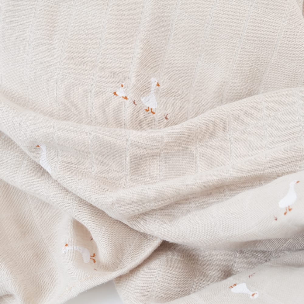 Maxi-lange coton bio* 120x120 cm (Little Crevette) - Image 2