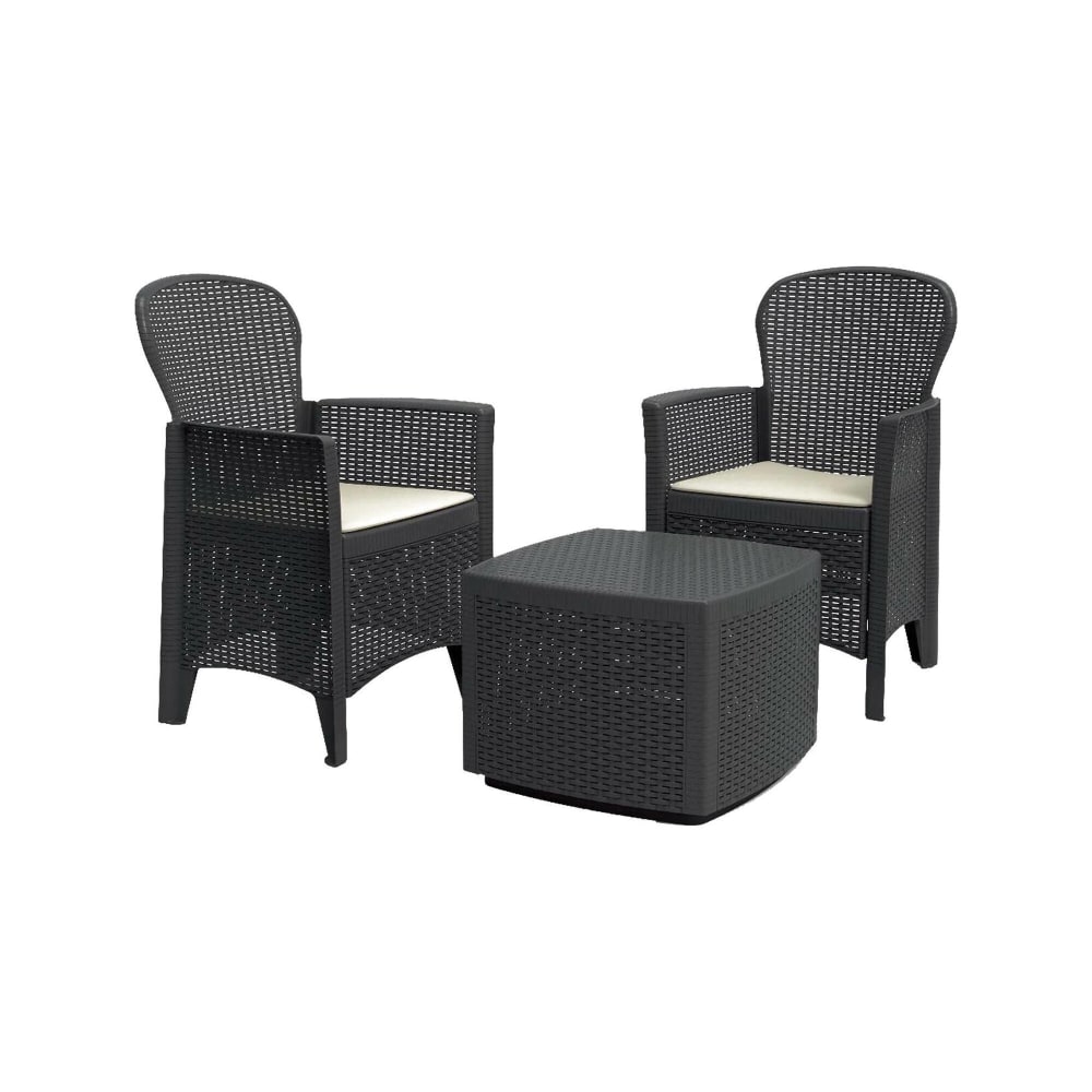 Set salon dextérieur Anny Anthracite