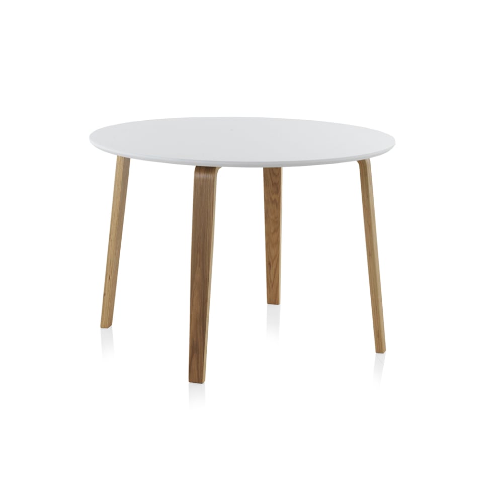 GEESE HOME Tisch aus MDF-Platte Durchmesser Weiß Spanplatte