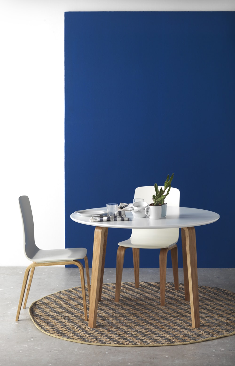 Table panneau de fibres de moyenne densité 110 cm diamètre