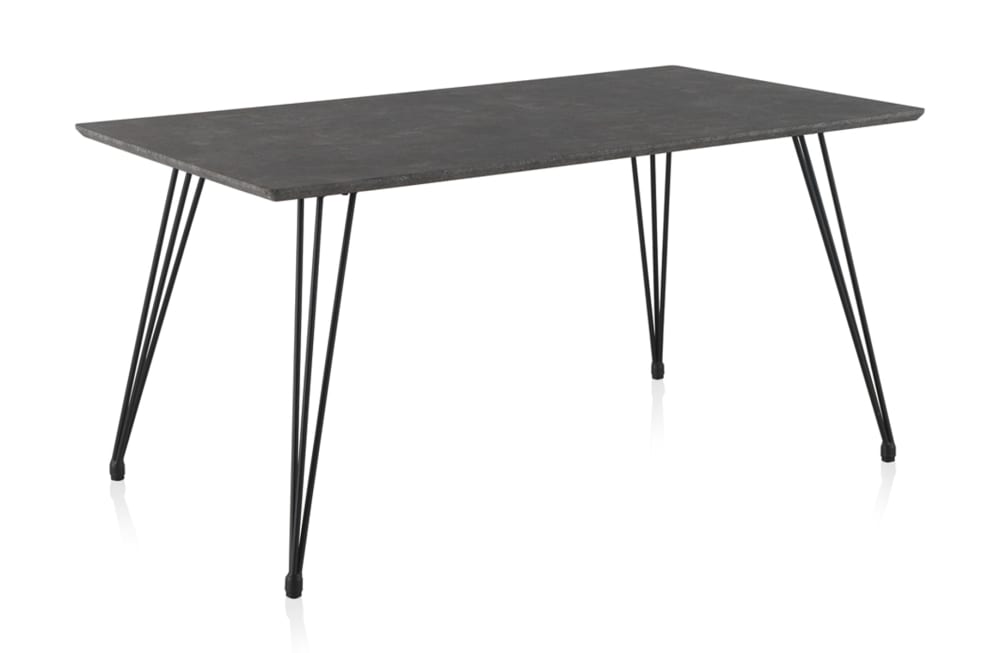 Table en mélaminé effet - pieds