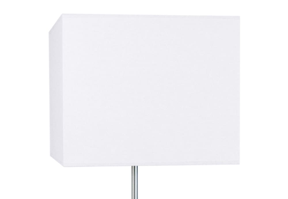 Lampadaire bois métal naturel abat-jour tissu blanc — vue 4