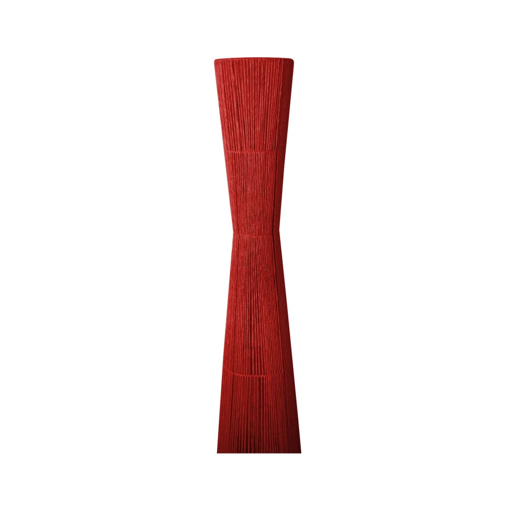 Lampadaire métal rouge abat-jour fibre rouge — vue 4